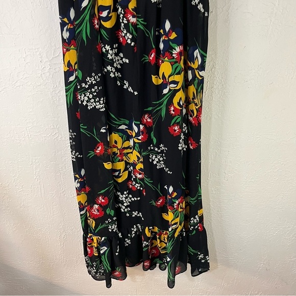 Madewell Ruffle Strap Wrap Dress in Orchid Bouquet Floral Print - Picture 10 of 13